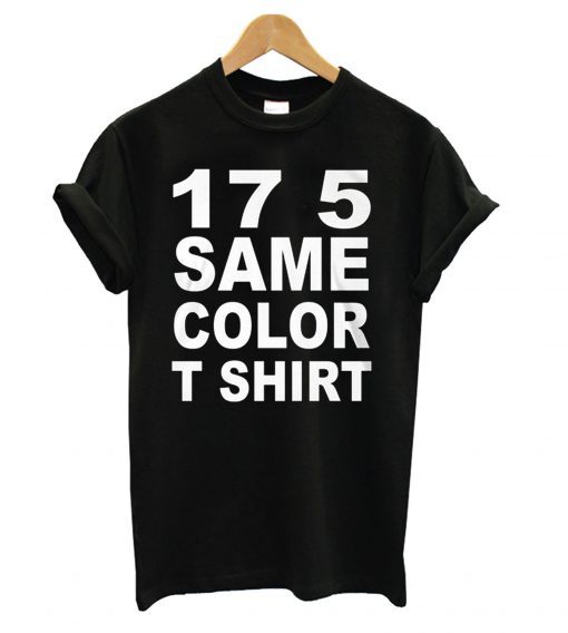 17 5 Same Color Black T Shirt BC19