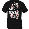 Anti Social Social Club ASSC Logo Tee Black T Shirt Kkoch Flower BC19