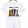 Cats Make Me Happy T shirt BC19