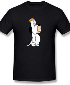 Droopy Dog Cute Men's T Shirt Black BC19