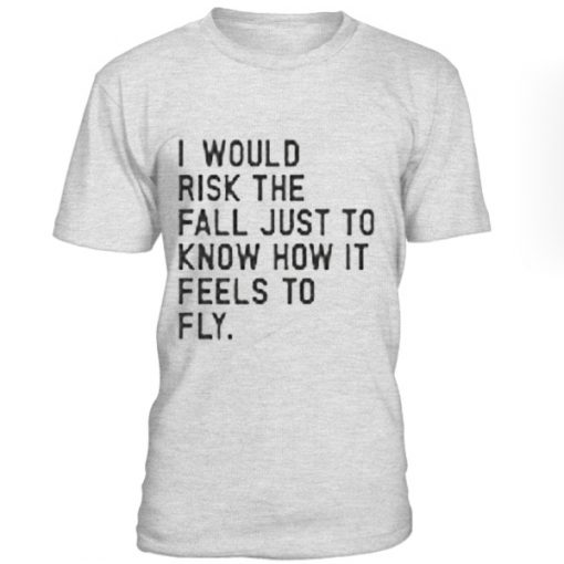 I Would risk The Fall Just To Know How It Fells To Fly T-shirt BC19