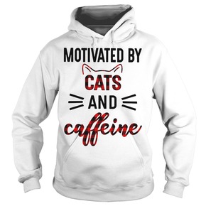 Motivated by cats and caffeine Hoodie BC19