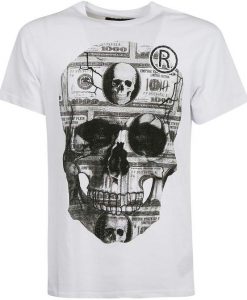 Philipp Plein Dollar Skull T-shirt BC19