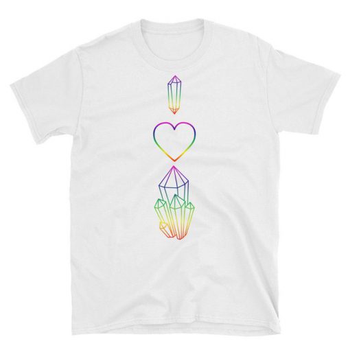 Rainbow I Love Crystals T-Shirt BC19