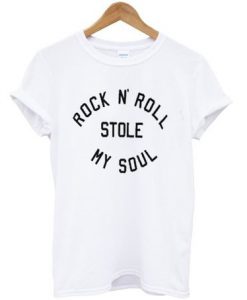 Rock n roll stole my soul t-shirt BC19