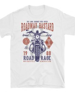 Speed King Motorcycles Roadway Bastard Road Rage 1988 Short-Sleeve Unisex T-Shirt BC19