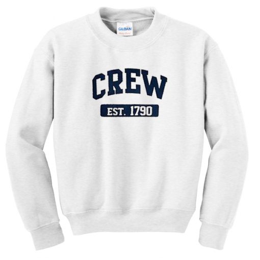 crew est 1790 sweatshirt BC19