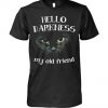 Hello Darkness my old friend - shirt for cat lovers BC19