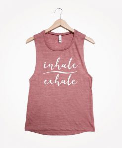 Inhale Exhale Yoga Muscle Tank Top BC19