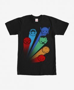 Marvel Avengers Kawaii Rainbow T-Shirt BC19