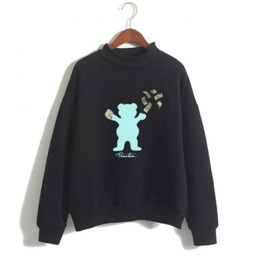Grizzly Bear Pullover Sweatshirt ZK01