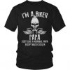I'm A Cool Biker Papa T-Shirt AD01