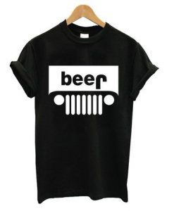 Jeep on Beer Funny Graphic Tee T-shirt EC01
