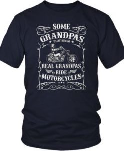 Real Grandpa Biker T-shirt AD01