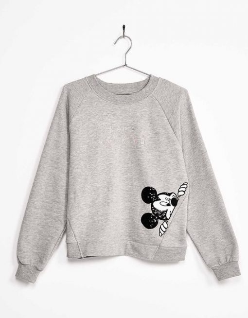 Sequinned Mickey sweatshirt SN01