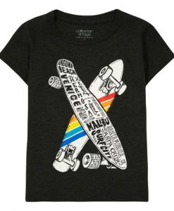 Skateboard Dark grey T-Shirt ZK01