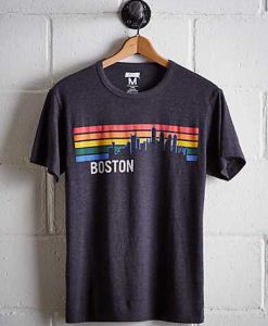 Tailgate Men's Boston Skyline T-Shirt EC01