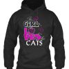 This girl loves her cats Hoodie EC01