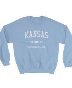 Vintage Kansas Blue Sweatshirt AD01
