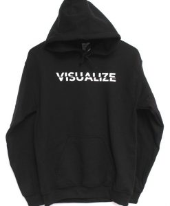 Visualize Black Graphic Hoodie SN01