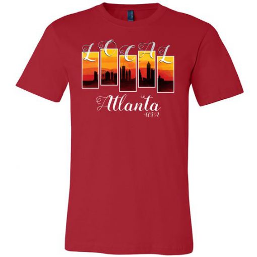 Atlanta USA Local Skyline T-Shirt ZK01