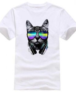 Cool Cat White T-Shirt ZK01