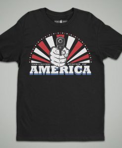 Red White and Shoot T-Shirt ZK01