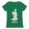 T-Rex Dinosaur Christmas Women T-Shirt EC01