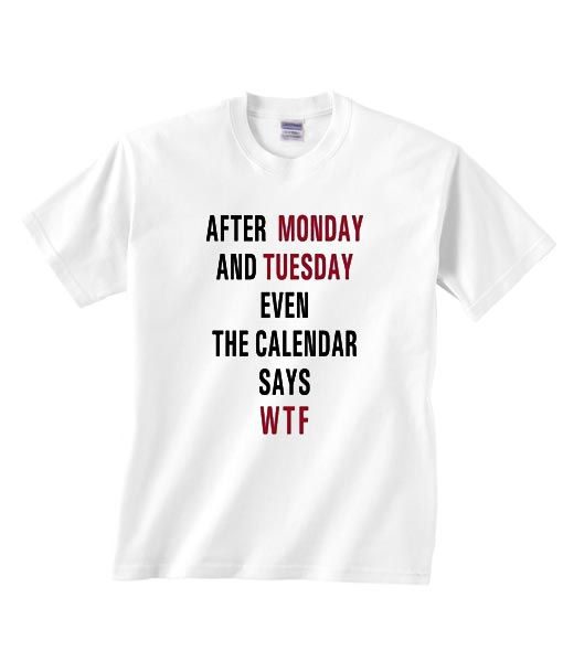 The Calendar Says WTF T-shirt EC01