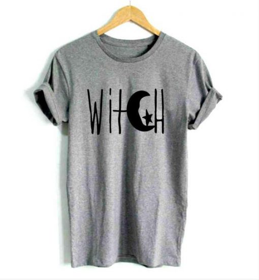 Witch Crescent Moon and Star Tee-Shirt EC01
