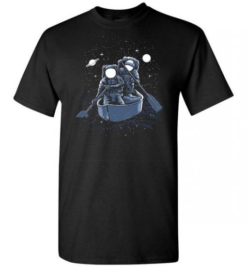 Astronaut Explorers In Boat T-shirt ZK01