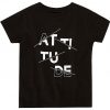 Attitde Black T-shirt ZK01
