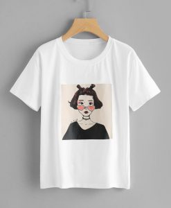 Figure Print T-Shirt SN01