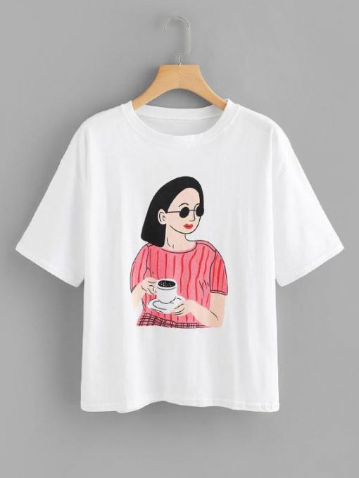 Girl Coffee T-Shirt SN01