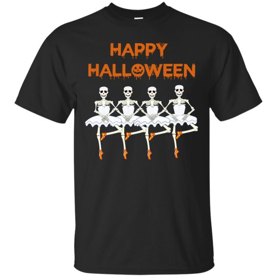 Happy Halloween Ballet Dancers T-Shirt SR01
