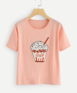 Ice Cream Print T-Shirt SN01