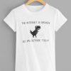 Letter And Dinosaur Print Tee Tshirt EC01
