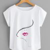Lip Print T-Shirt AD01