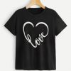 Love Print Tee T-Shirt SR01