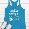 Making Waves and Catching Rays Racer Back Tank Top LP01