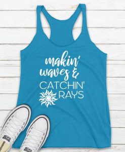 Making Waves and Catching Rays Racer Back Tank Top LP01