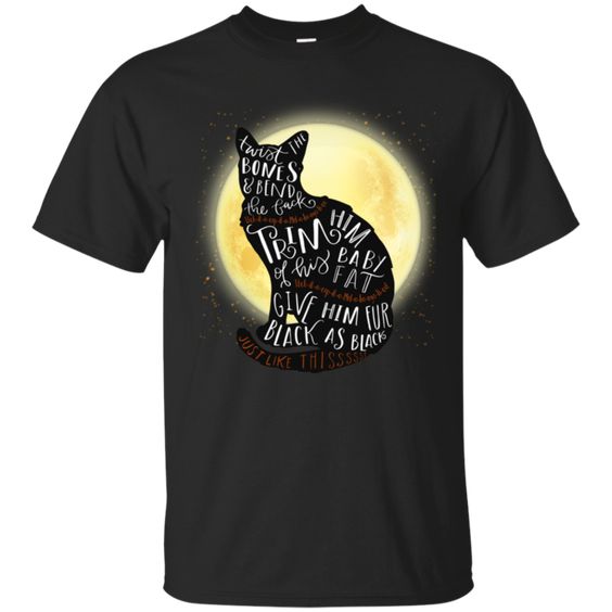 Thackery Cat Word Art Halloween T-Shirt SR01