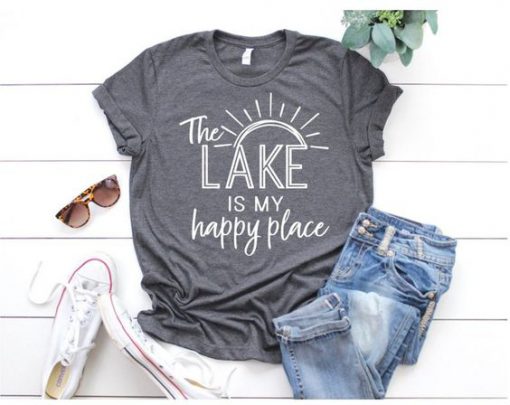 The Lake Is My Happy Place T-Shirt AD01