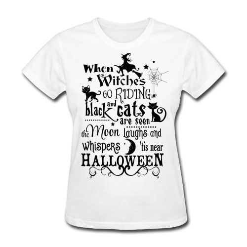 When Witches Go Halloween T-Shirt SR01