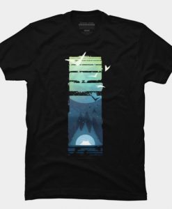 Blue Moon Forest Camper T Shirt EC01