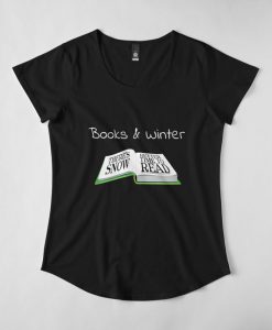 Books and Winter T-Shirt SN01