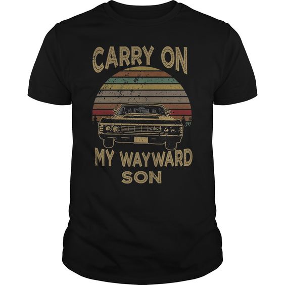 Carry on My Wayward Son Vintage Retro T-Shirt FD01