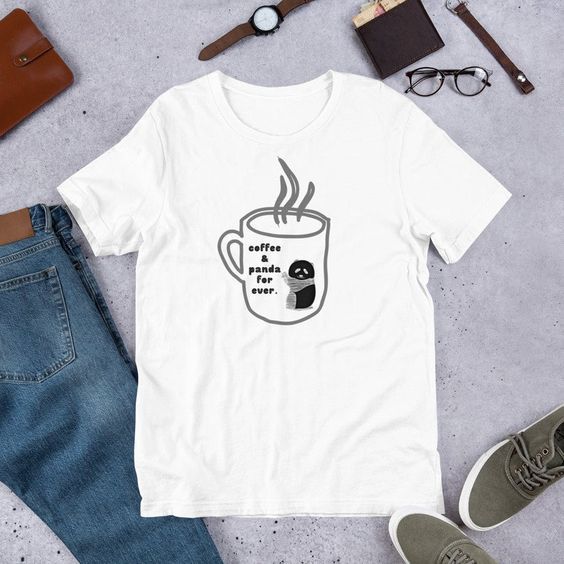 Coffe and Panda T-Shirt SR01