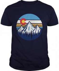 Colorado Mountains Retro Vintage TShirt FD01