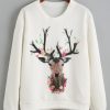Deer Print Sweatshirt SR01